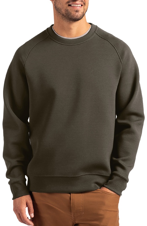 裁断師アンドうしろ側 メンズ アウター パーカー・スウェット 労働者の一団のど首 Cutter \u0026 Buck Roam Crewneck Pullover Poplar