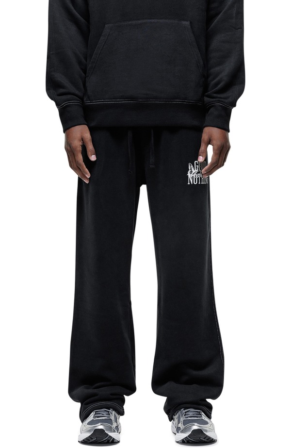 グッドフォーナッシング メンズ ボトムス 心地好いズボン下 Good For Nothing Dakota Relaxed Jogger Black 黒いこと ズボン・パンツ-メンズファッション