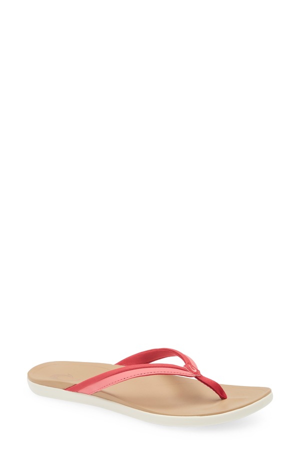 オルカイ レディース シューズ サンダル OluKai Ho'pio Mlua Flip Flop Mystic Berry / Hot Pink ピンク