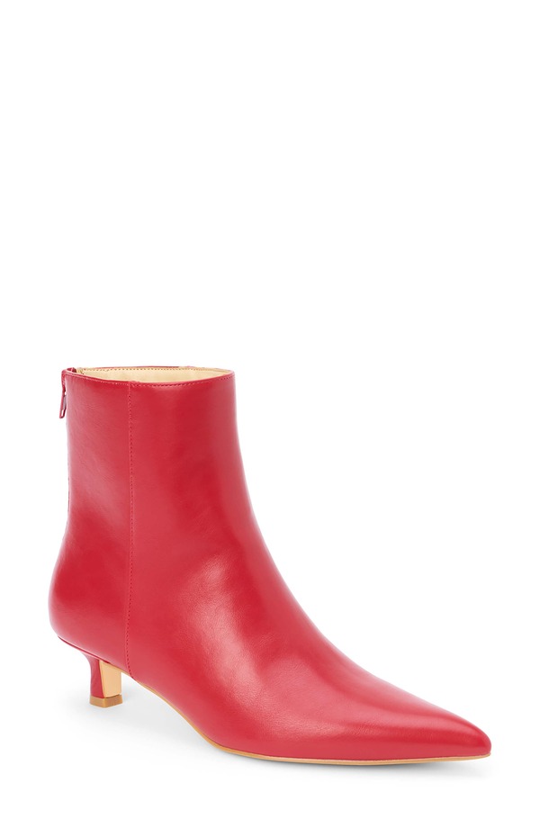 マチス レディース シューズ ブーツ・レインブーツ ヒール Matisse Genesis Kitten Heel Bootie Red レッド｜ReVida 店