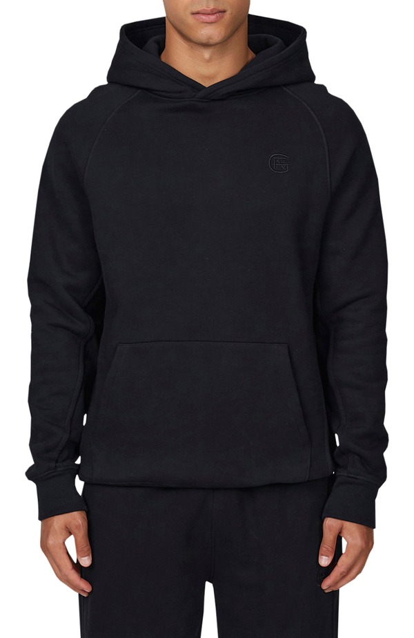 グッドフォーナッシング メンズ アウター パーカー・スウェット 肋材 Good For Nothing Ribbed Emblem Pullover Hoodie Black 黒いこと
