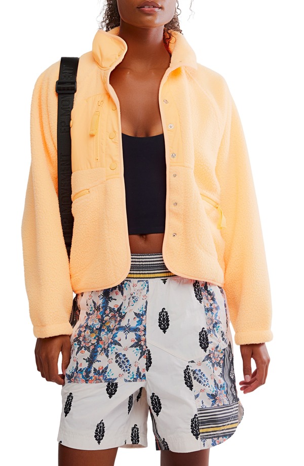 フリーピープル レディース アウター パーカー・スウェット フリース ジャケット Free People FP Movement Hithe Slopes Fleece Jacket Neon Clementine