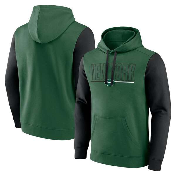 ファナティクス メンズ アウター パーカー・スウェット Men\u0027s Fanatics Green/Black New York Jets Outline Pullover Hoodie Green 緑であること