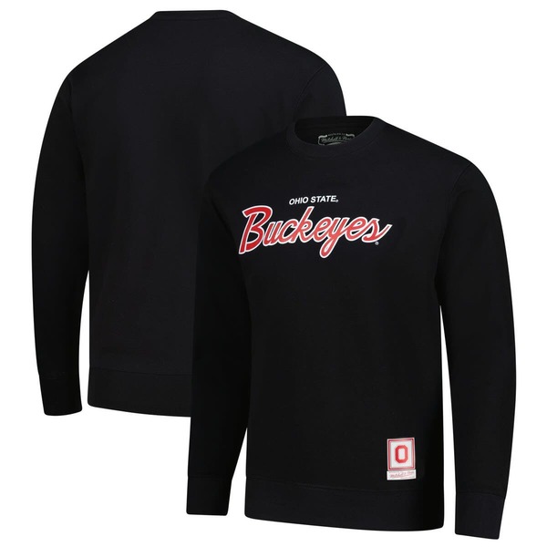 ミッチェル\u0026ネス メンズ アウター パーカー・スウェット プルオーバー Men\u0027s Mitchell \u0026 Ness Black Ohio State Buckeyes Elite Script Pullover Sweatshirt Black 黒いこと