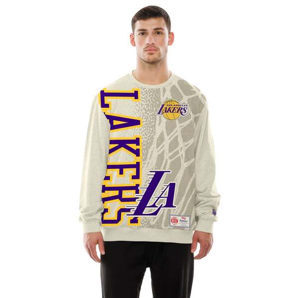 ニュー内鰓 メンズ アウター パーカー・スウェット プルオーバー Men\u0027s New Era Tan Los Angeles Lakers 2025/26 City Edition Sweatshirtan タン