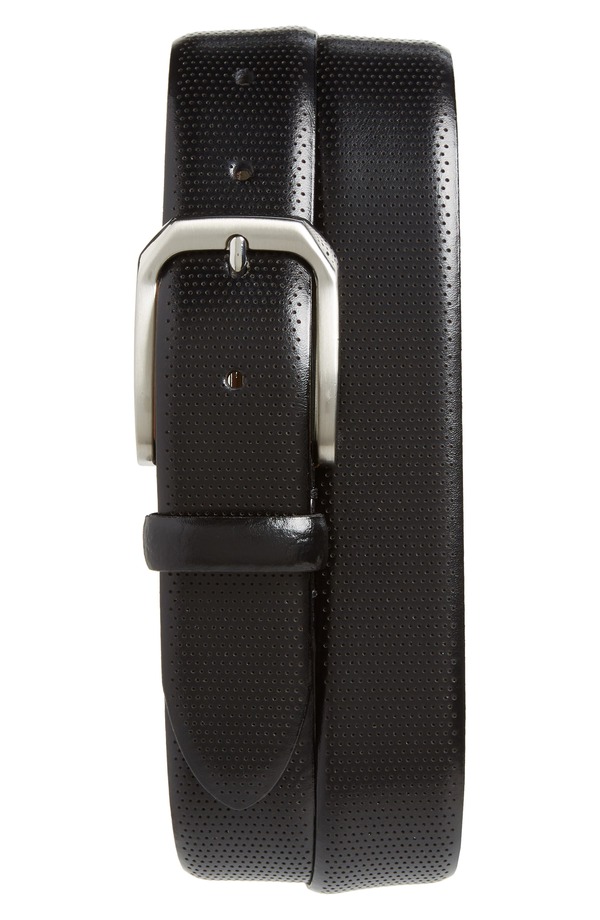ジョンストンアンドマーフィー メンズ アクセサリー ベルト Johnston & Murphy Calfskin Belt Black ブラック