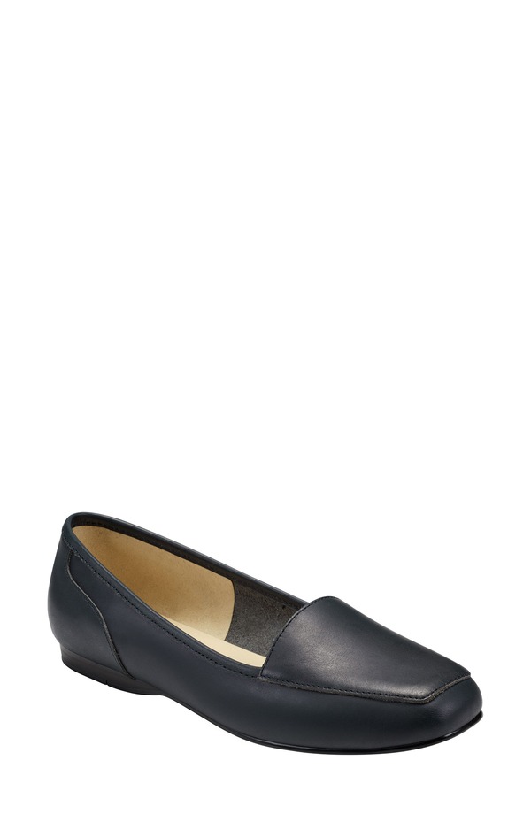 バンドリーノ レディース シューズ パンプス レザー Bandolino Liberty Leather Flat Navy Leather ネイビー
