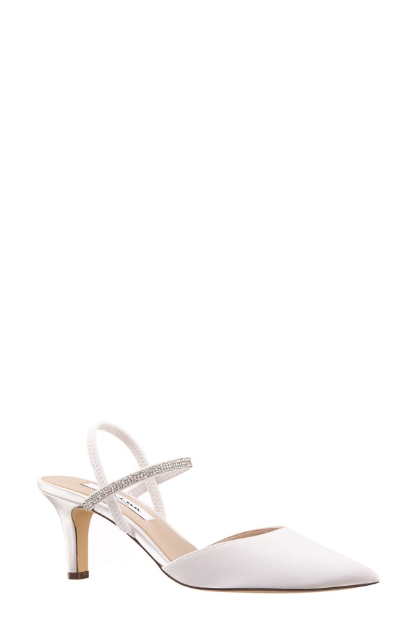 ニナ レディース シューズ ヒール Nina Billie Slingback Pointed Toe Pump Ivory アイボリー 17,986円