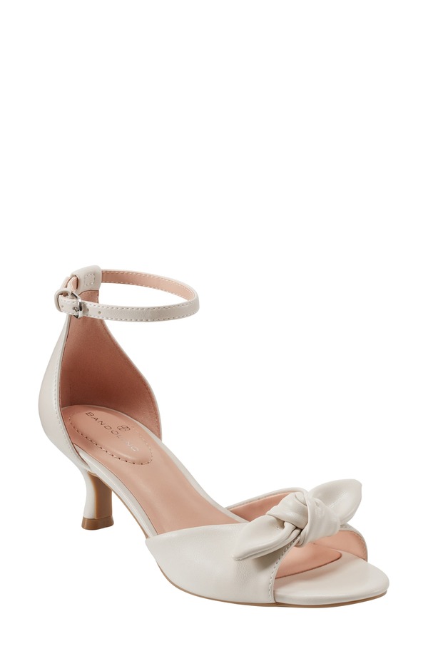 バンドリーノ レディース シューズ ヒール サンダル アンクル Bandolino Andorankle Strap Kitten Heel Sandal Ivory 150 アイボリー 18,735円