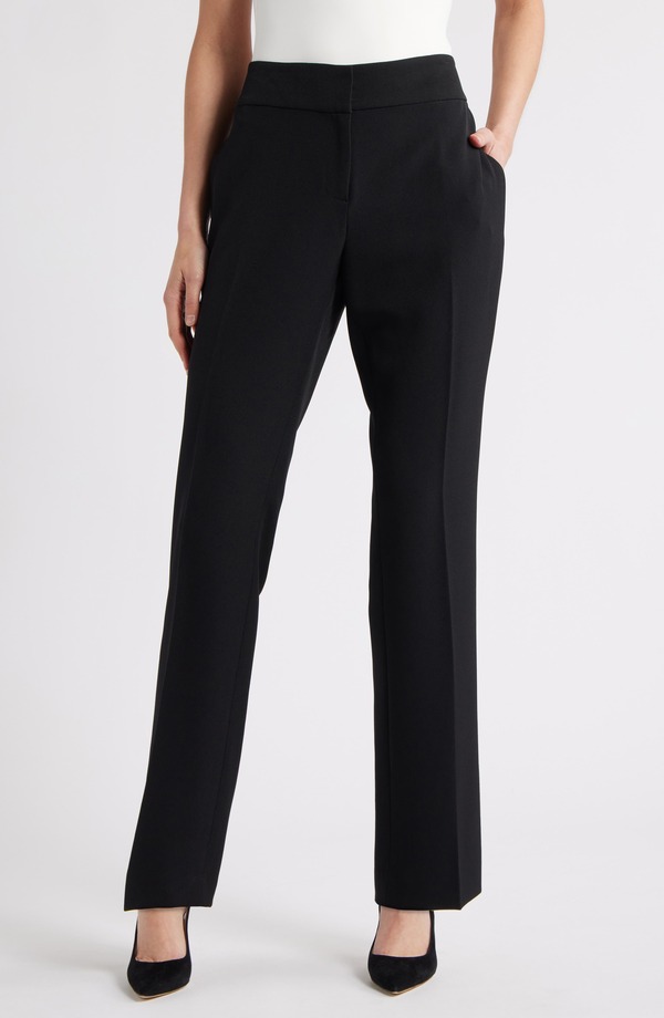 カスパール レディース ボトムス デニムパンツ ストレート KASPER Ava Straight Leg Pants Black ブラック