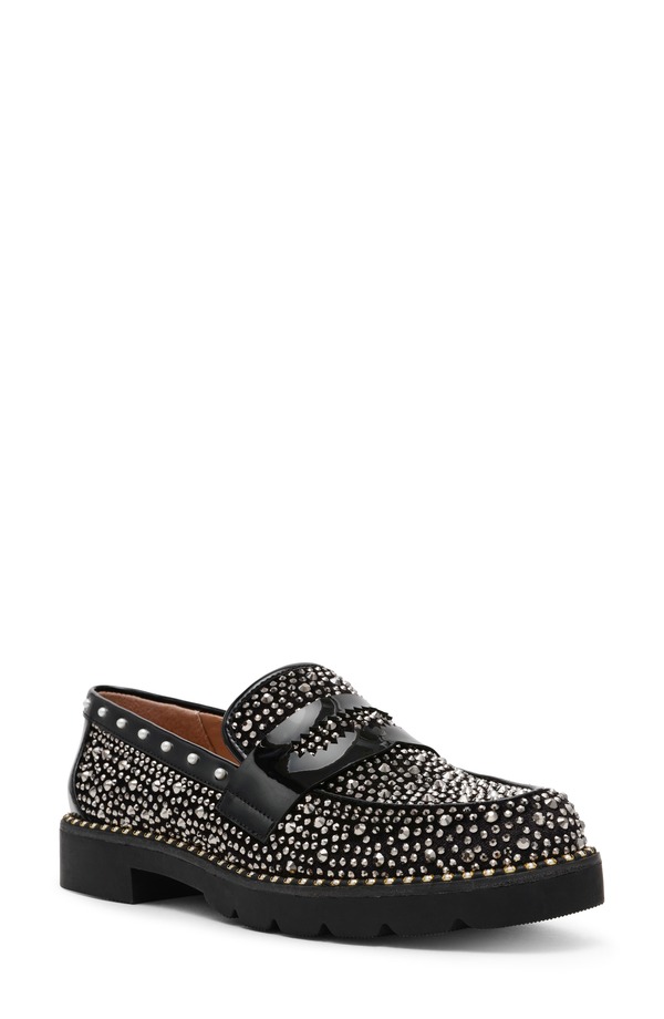 ベッツィジョンソン レディース シューズ スリッポン・ローファー Betsey Johnson Lydia Loafer Black 黒いこと