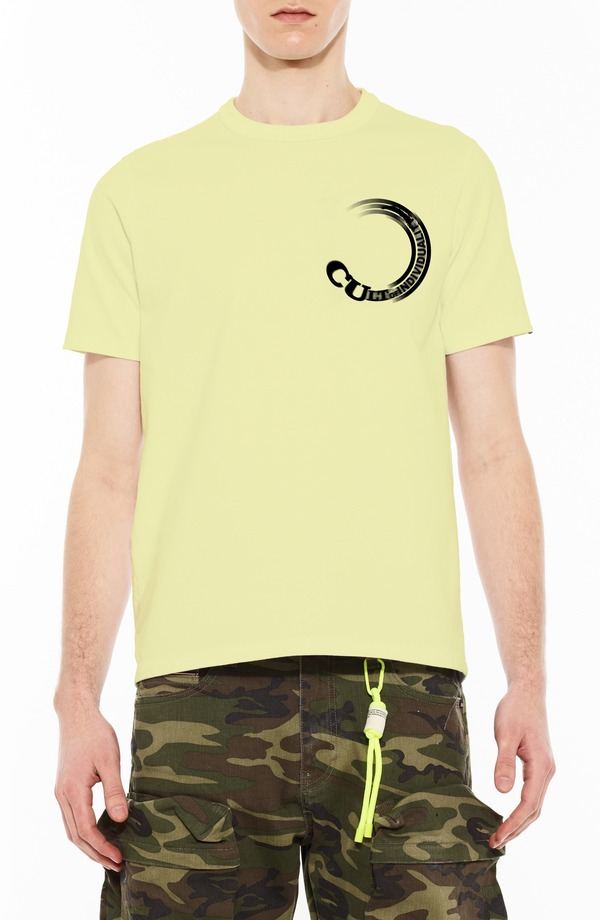 カルト オブ インディビジュアリティ メンズ トップス Tシャツ コットン グラフィック Cult of Individuality Shimuchan Cotton Graphic T-Shirt Neon Yellow イエロー