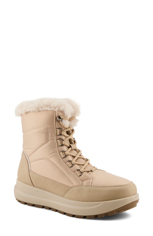 フレクサス レディース シューズ ブーツ・レインブーツ Flexus by Spring Step Laroui Waterproof Winter Boot Beige ベージュ