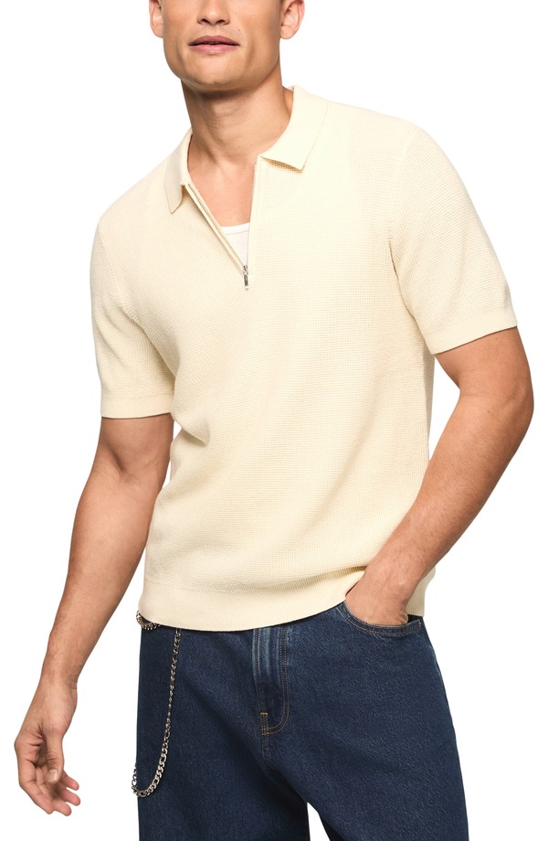 ラッキーブランド メンズ アウター パーカー・スウェット ハーフジップ スポーツシャツ スウェーター Lucky Brand Quarter Zipolo Sweater Whitecap Gray 薄墨色
