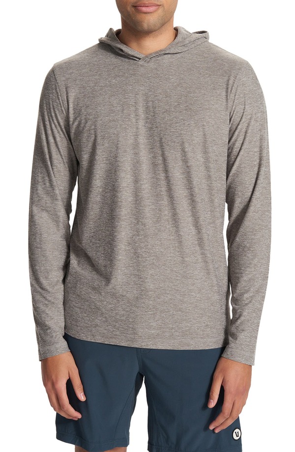 ビュオーリ メンズ アウター パーカー・スウェット Vuori Strato Techoodie Heather Grey 薄墨色