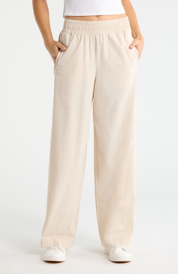 ゼラ レディース ボトムス レギンス ワイドレッグ パンツ Zella Transit Wide Leg Pants Grey Moonbeam グレー