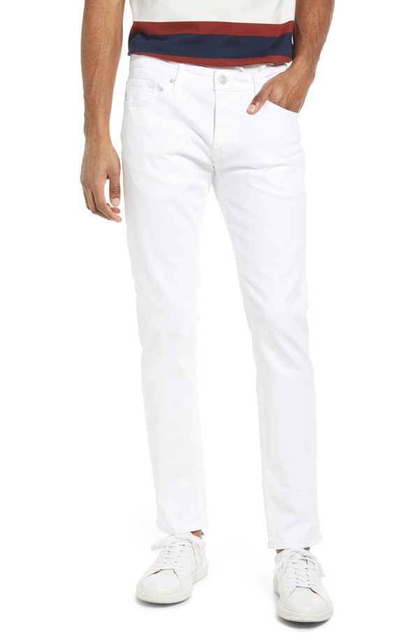 マーヴィ ジーンズ メンズ ボトムス デニムパンツ スリムフィット Mavi Jeans Jake Slim Fit Jeans Double White Supermove ホワイト