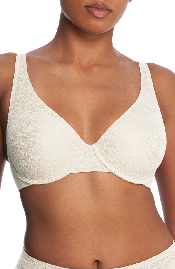 ナトリ レディース トップス プルオーバー Natori Pretty Smooth Full Fit Smoothing T-Shirt Bra Warm White 白いこと
