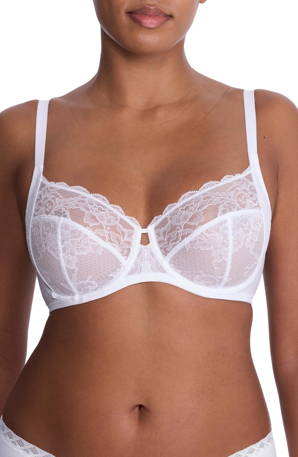 ナトリ レディース トップス Tシャツ レース Natori Statement Lace Side Support Bra White ホワイト