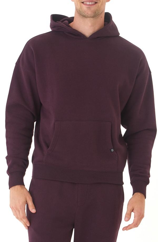 スレッズ・フォー・ソート メンズ アウター パーカー・スウェット フリース Threads 4 Thought Marcel Oversize Fleece Hoodie Ultra Maroon マルーン