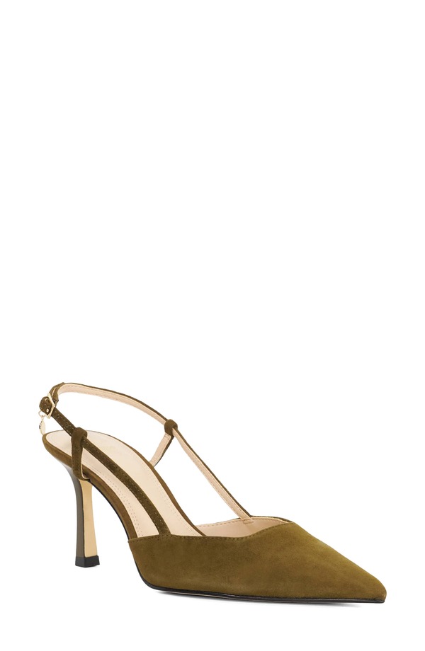 デューンロンドン レディース シューズ ヒール Dune London Composure Pointed Toe Slingback Pump Green グリーン