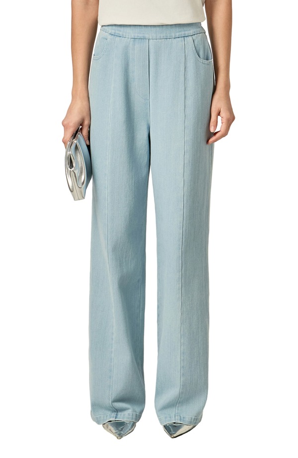 イングリッシュファクトリー レディース ボトムス デニムパンツ ワイドレッグ ジーンズ English Factory Pull-On Wide Leg Trouser Jeans Denim デニム