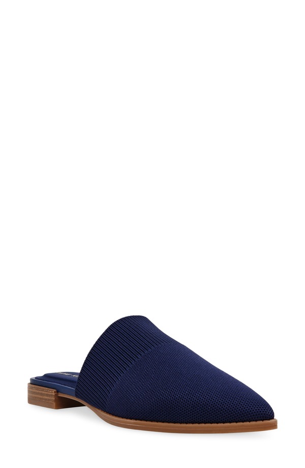 アンクライン レディース シューズ パンプス Anne Klein Vassar Mule Navy Knit 米国海軍