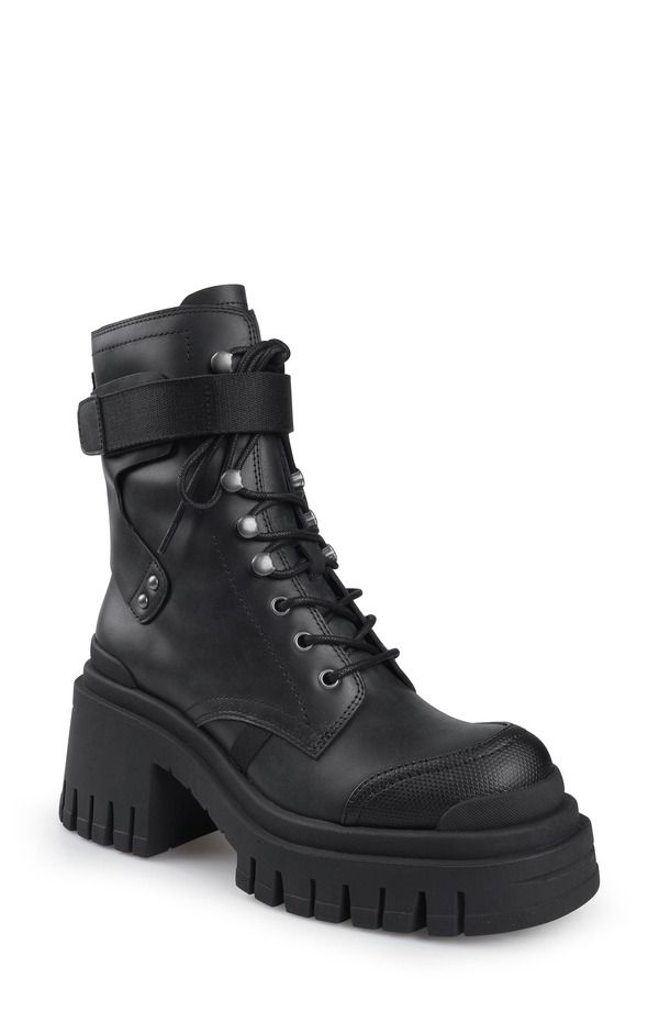 ジジ レディース シューズ ブーツ・レインブーツ プラットホーム ZIGI Josanna Lug Sole Platform Bootie Blk Leathe