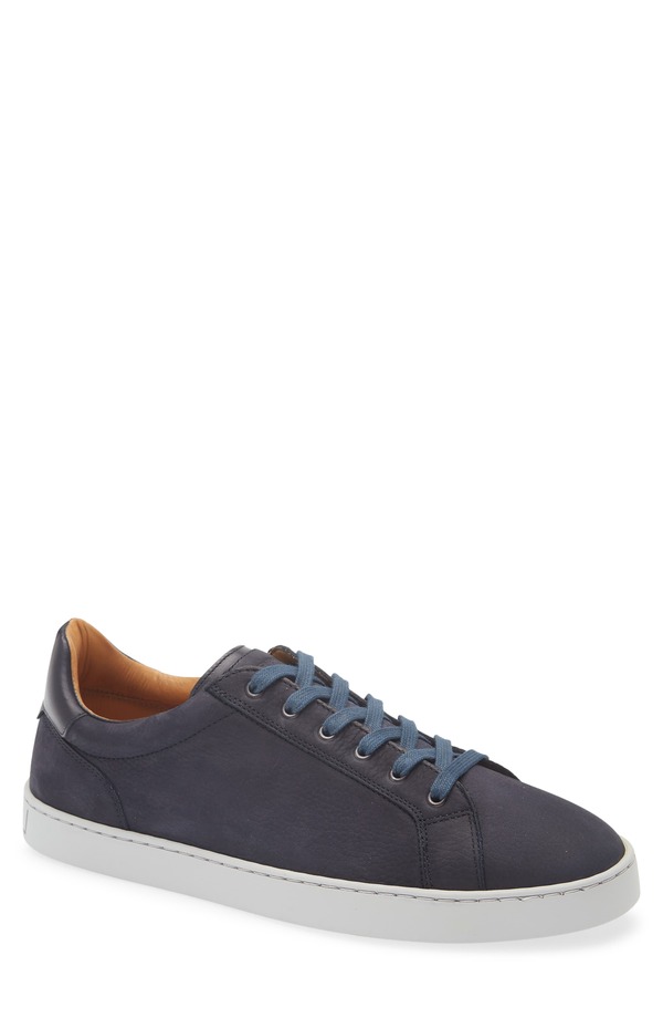 マグナーニ メンズ シューズ スニーカー Magnanni Cote Lo Sneaker Navy Texture Suede ネイビー