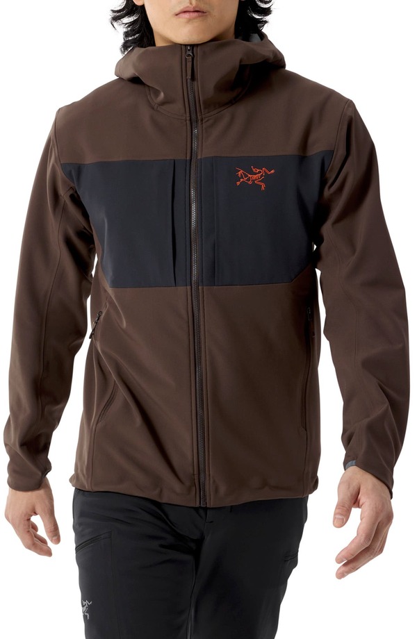 アークテリクス メンズ アウター ジャケット・ブルゾン フーデッドジャケット Arc'teryx Gamma MX Hooded Jacket Carob/ Black/ Dynasty ブラック