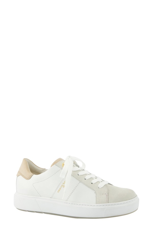 極点・緑であること レディース シューズ スニーカー Paul Green Dashing Low Top Sneaker Milk White Combo 白いこと スニーカー-靴