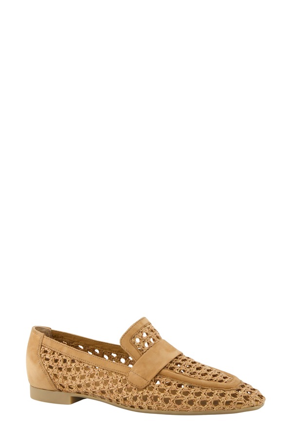 極点・緑であること レディース シューズ スリッポン・ローファー Paul Green Delta Woven Loafer Sisal Diva Nubuk