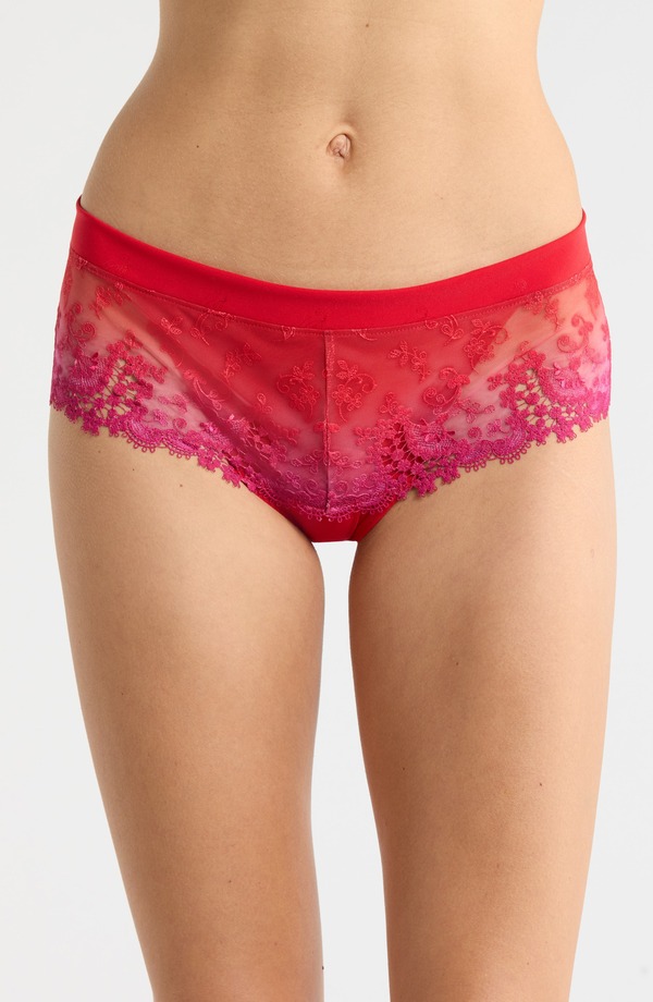 シモーヌペレール レディース アンダーウェア パンツ 刺繍 Simone Perele Wish Embroidered Boyshorts Rainbow Red レッド 17,745円