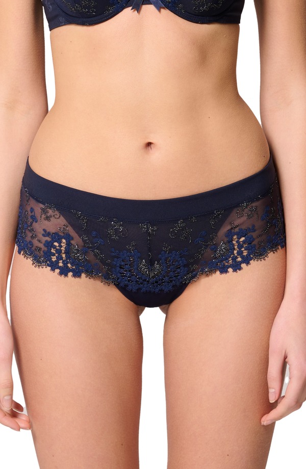 シモーヌペレール レディース アンダーウェア パンツ 刺繍 Simone Perele Wish Embroidered Boyshortsaphire