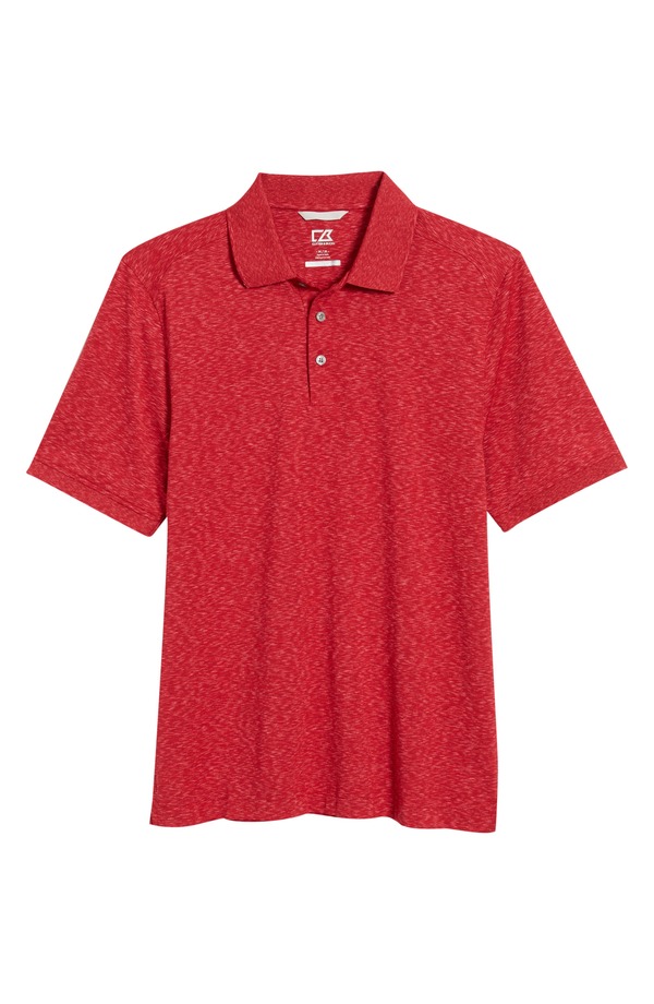 カッターアンドバック メンズ トップス ポロシャツ ジャージー Cutter & Buck Advantage Space Dye Jersey Polo Dark Cardinal