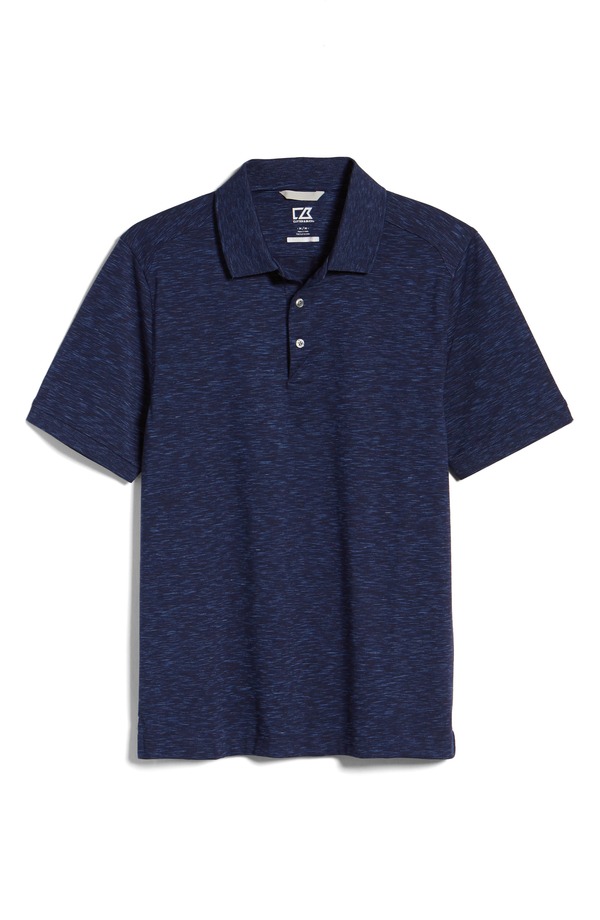 カッターアンドバック メンズ トップス ポロシャツ ジャージー Cutter & Buck Advantage Space Dye Jersey Polo Dark Liberty Navy ネイビー