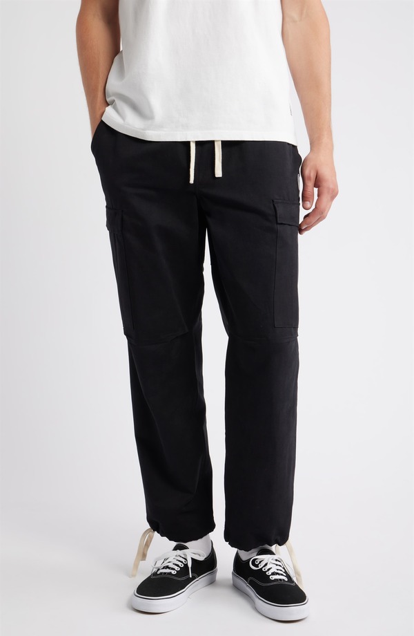 スタンダードイシュー メンズ ボトムス カジュアルパンツ カーゴパンツ STANDARD ISSUE PDrawstring Cargo Pants Black ブラック