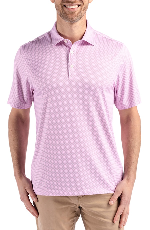 カッターアンドバック メンズ トップス ポロシャツ プリント Cutter & Buck Pike Diamondot Print Polo Gelato 17,266円