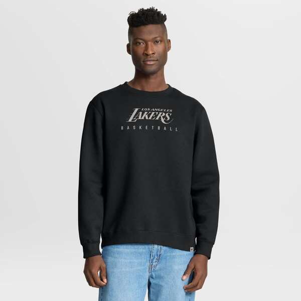 ファナティクス メンズ アウター パーカー・スウェット シャツ Men's Fanatics Black Los Angeles Lakers Crossover Collection Defensive Rotation Drill Premium Pullover Sweatshirt Black ブラック｜ReVida 店