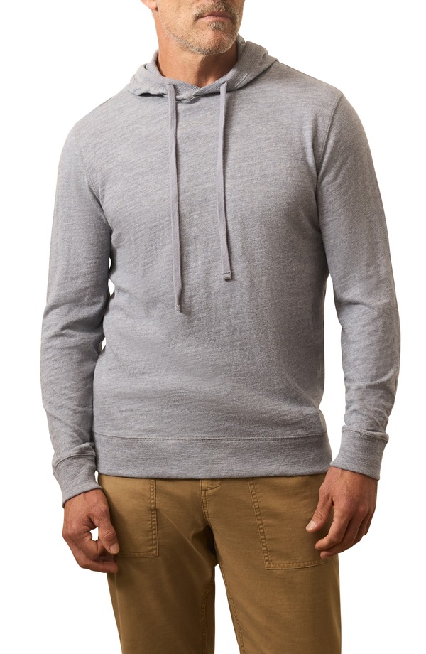 ファレティ メンズ アウター パーカー・スウェット コットン Faherty Slub Cotton Hoodie Iron Blue Heather ヘザー