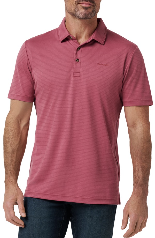 トラビスマヒュー メンズ トップス ポロシャツ TravisMathew The Zinna 2.0 Polo Shirt Roan Rouge|ReVida 店