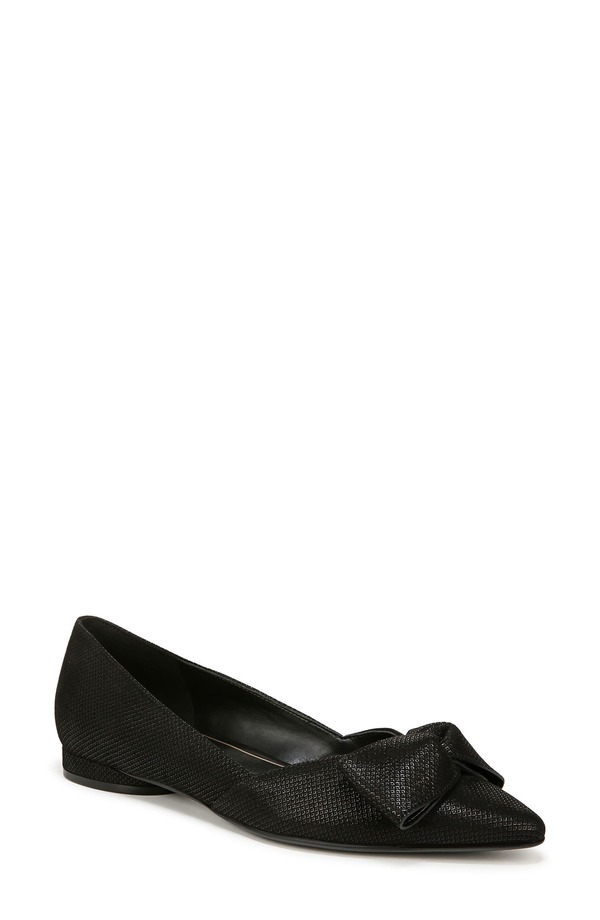 ナチュライザー レディース シューズ パンプス Naturalizer Havana Bow Pointed Toe Flat Black 黒いこと