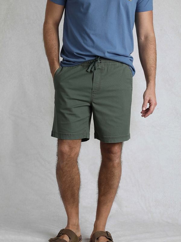 ウィアードフィッシュ メンズ ボトムス ハーフパンツ・ショーツ ショートパンツ Weird Fish Weston Relaxed Canvashorts Army Green グリーン