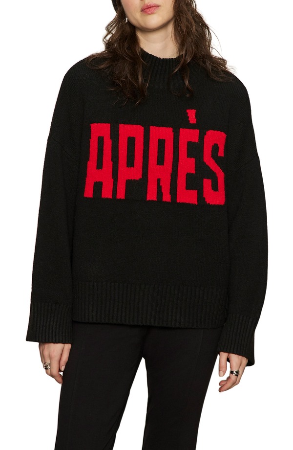 サンクチュアリー レディース アウター パーカー・スウェット セーター Sanctuary Aprsweater Black/ Mars Red ブラック