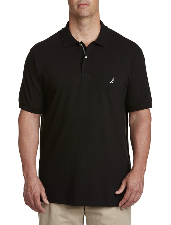 ナウティカ メンズ トップス ポロシャツ Nautica Stretch Piqu Polo Shirt Black ブラック|ReVida 店