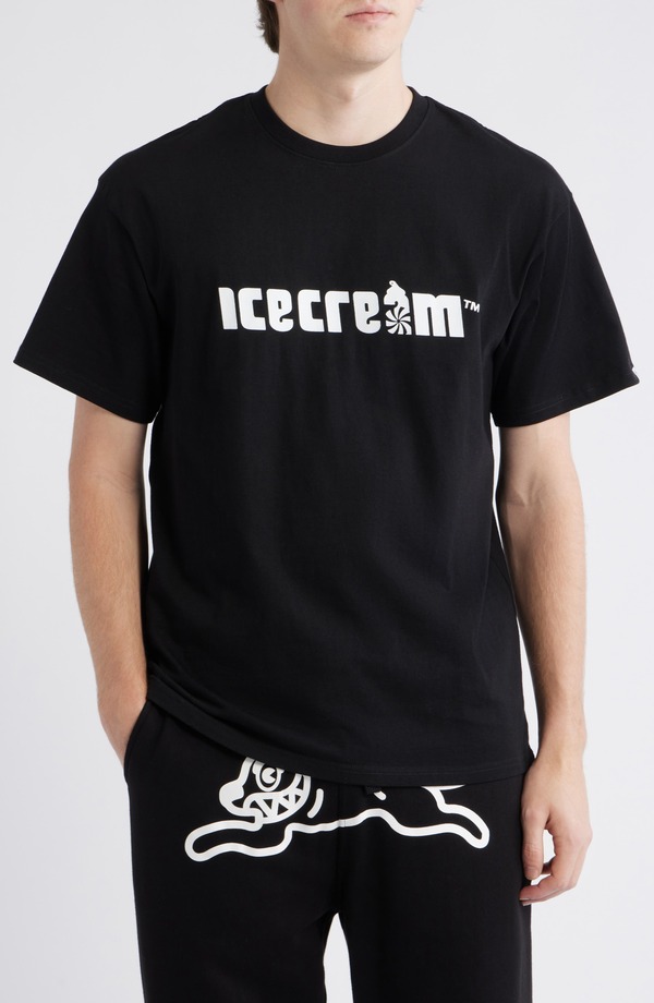 アイスクリーム メンズ トップス Tシャツ グラフィック ICECREAM Classico Graphic T-Shirt Black ブラック