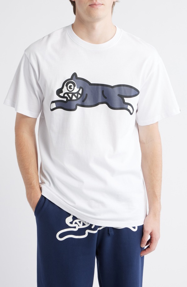 アイスクリーム メンズ トップス Tシャツ コットン ICECREAM Running Dog Cotton T-Shirt White ホワイト