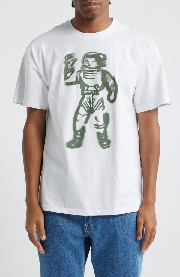 ビリオネアボーイズクラブ メンズ トップス Tシャツ コットン グラフィック Billionaire Boys ClubB Astro Dust Cotton Graphic T-Shirt White ホワイト