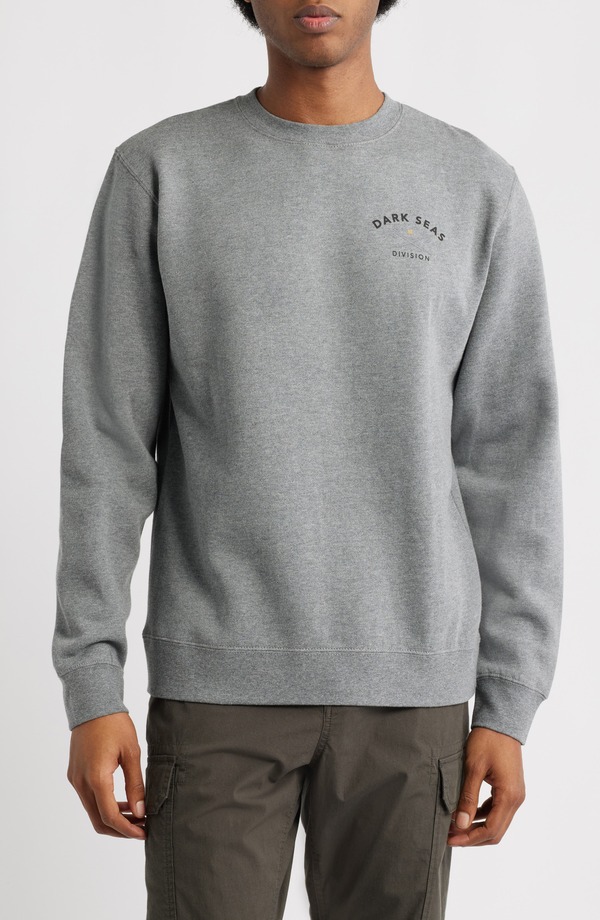 ダークシーズ メンズ アウター パーカー・スウェット シャツ グラフィック DARK SEAS Headmaster V3 Graphic Sweatshirt Heather Gunmetal ヘザー
