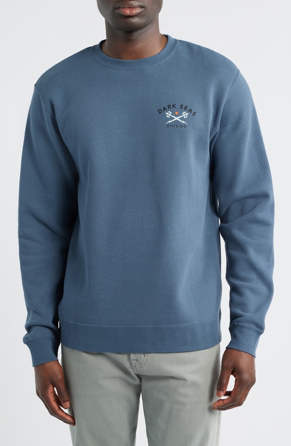ダークシーズ メンズ アウター パーカー・スウェット シャツ グラフィック DARK SEAS Headmaster V3 Graphic Sweatshirt Storm Blue ブルー